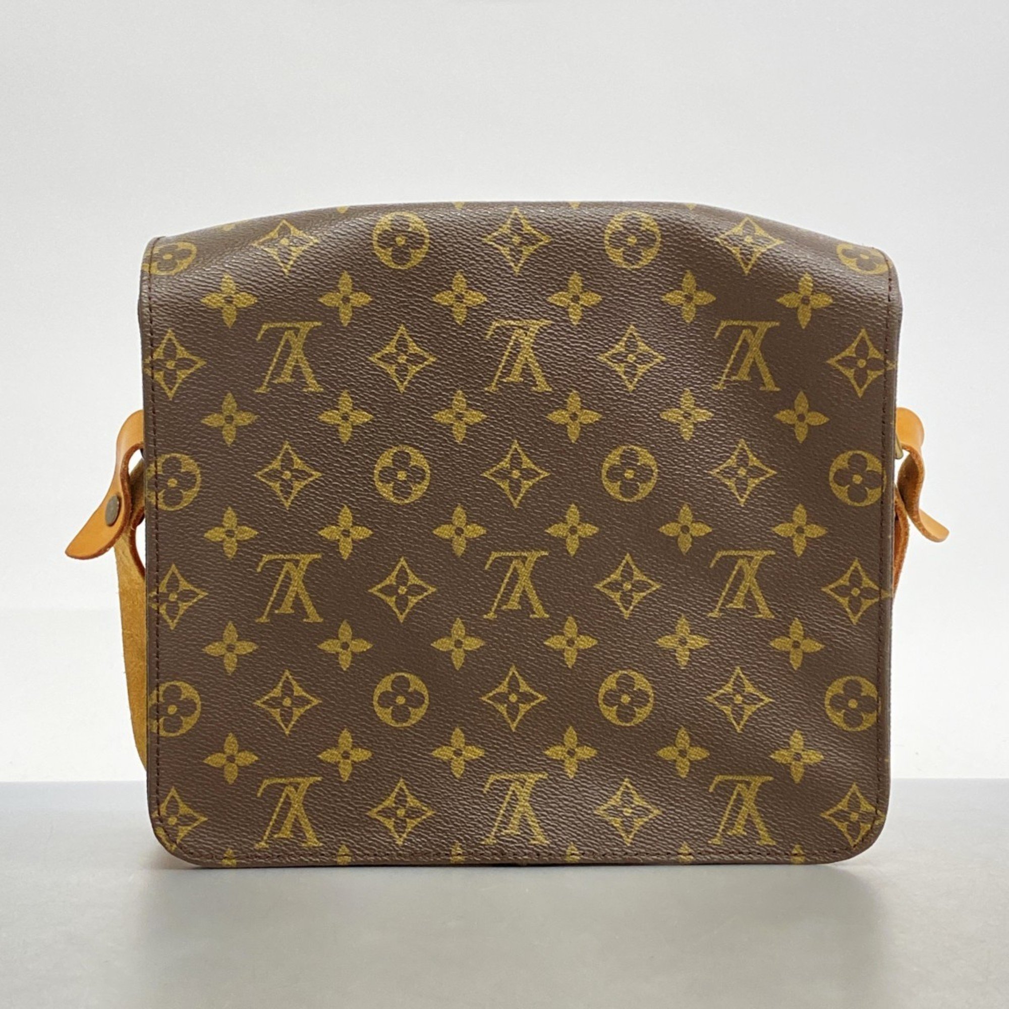 Louis Vuitton Shoulder Bag Monogram Cartesier GM M51252 Brown Women's