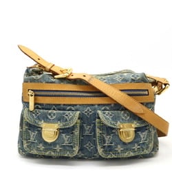 LOUIS VUITTON Louis Vuitton Monogram Denim Baggy PM Shoulder Bag Long Blue M95049