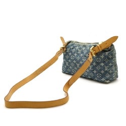 LOUIS VUITTON Louis Vuitton Monogram Denim Baggy PM Shoulder Bag Long Blue M95049