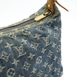 LOUIS VUITTON Louis Vuitton Monogram Denim Baggy PM Shoulder Bag Long Blue M95049