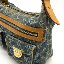 LOUIS VUITTON Louis Vuitton Monogram Denim Baggy PM Shoulder Bag Long Blue M95049