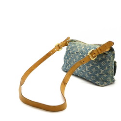 LOUIS VUITTON Louis Vuitton Monogram Denim Baggy PM Shoulder Bag Long Blue M95049