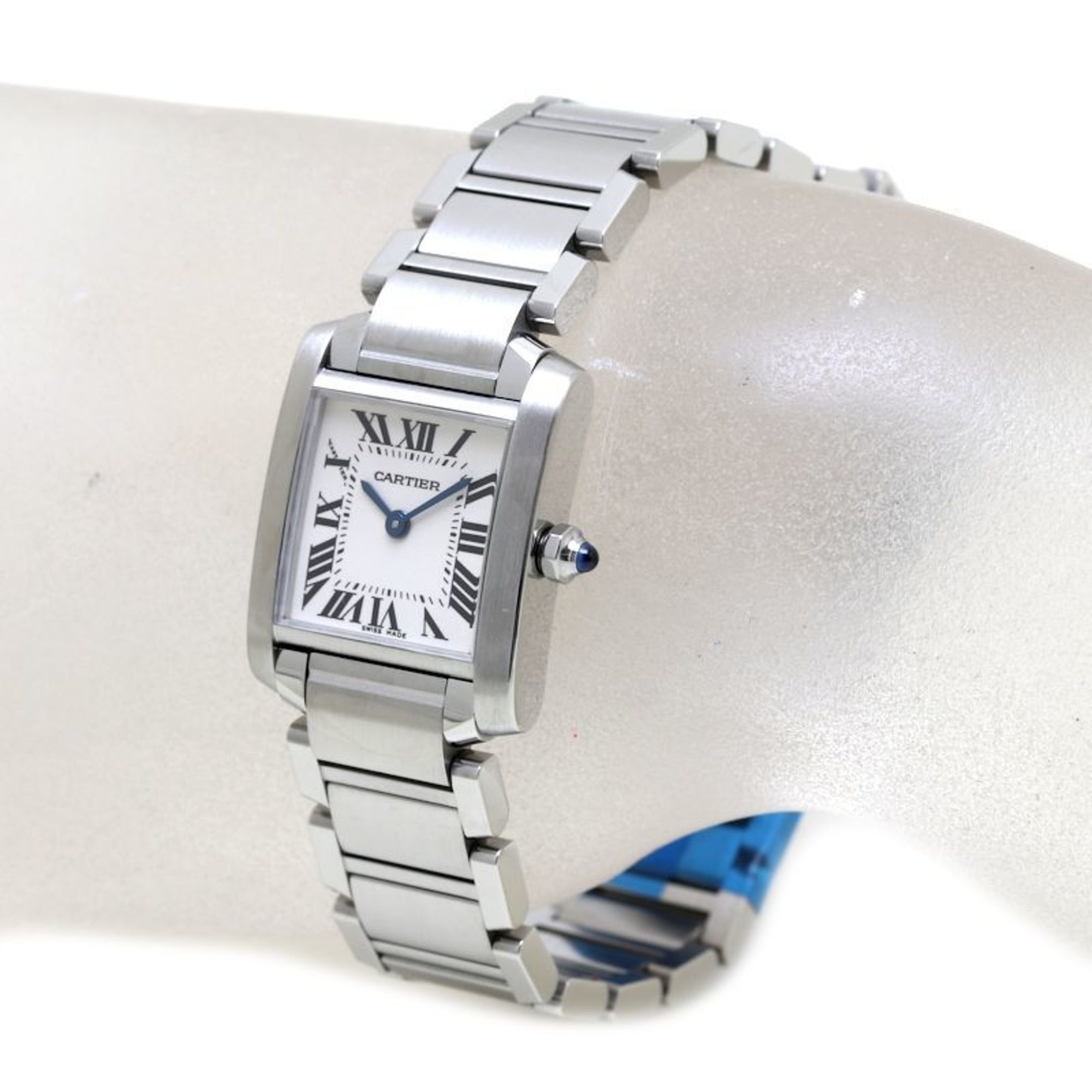 CARTIER Tank Francaise SM W51008Q3 Stainless Steel Ladies 39637 Watch