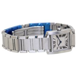 CARTIER Tank Francaise SM W51008Q3 Stainless Steel Ladies 39637 Watch