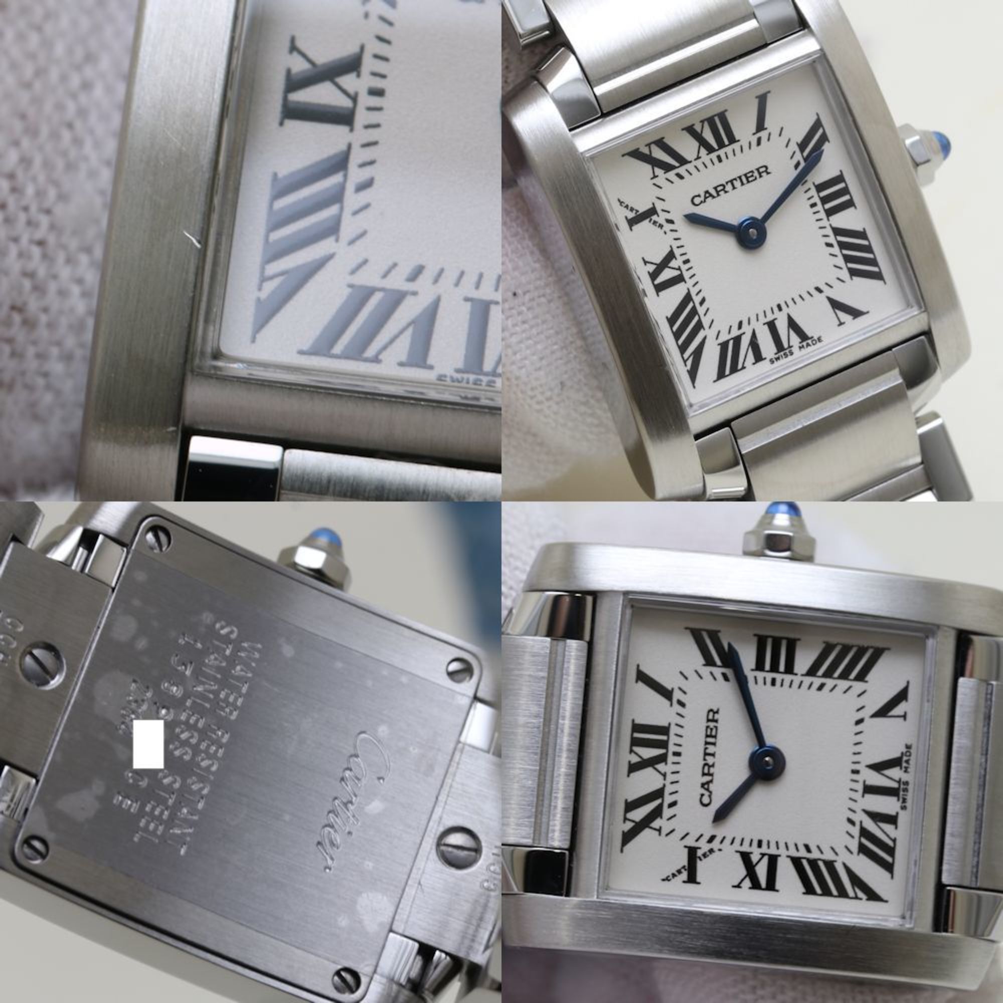 CARTIER Tank Francaise SM W51008Q3 Stainless Steel Ladies 39637 Watch