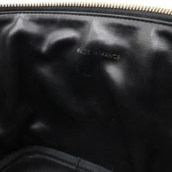 CHANEL Coco Mark Vanity Bag Handbag Pouch Caviar Skin Leather Black A01998