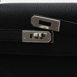 Hermes Kelly 25 Handbag Togo Black W Engraved