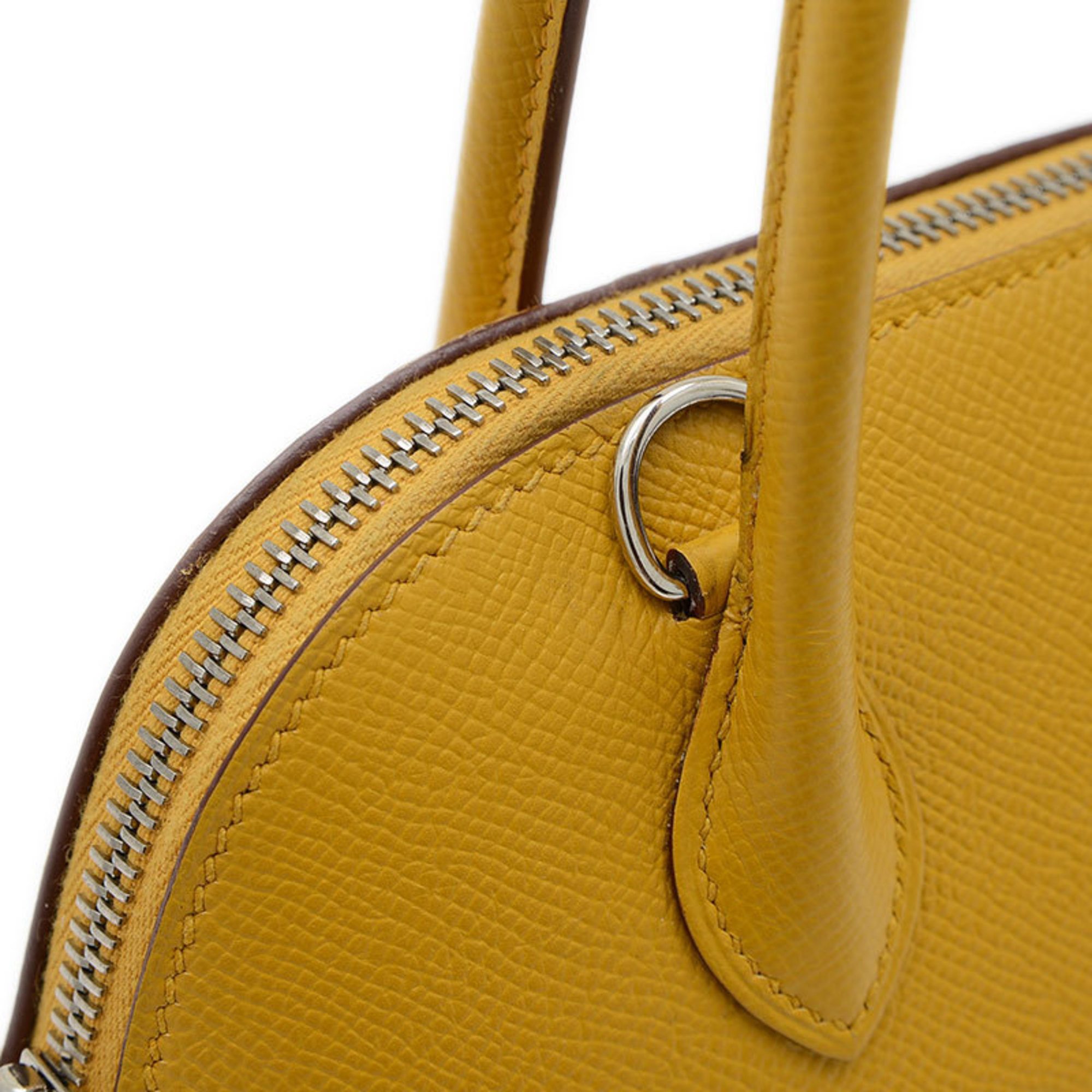 Hermes Bolide 27 Handbag Epson Jaune Ambre C Stamp