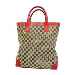 Gucci Tote Bag GG Canvas 002 1121 Brown Red Women's