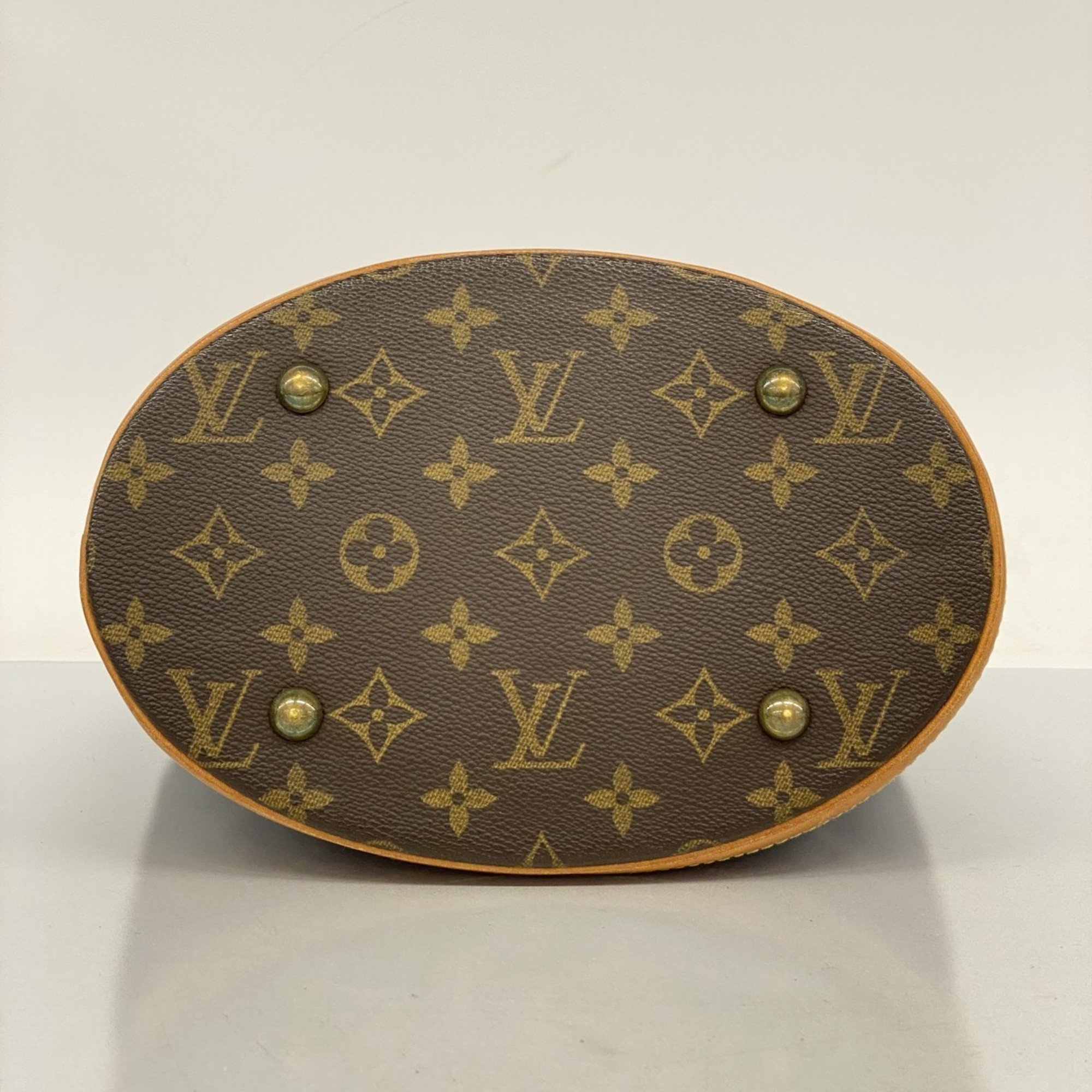 Louis Vuitton Tote Bag Monogram Bucket PM M42238 Brown Women's