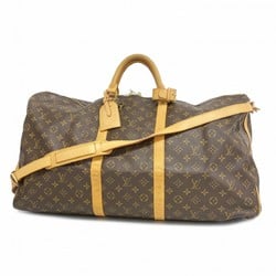 Louis Vuitton Boston Bag Monogram Keepall Bandouliere 60 M41412 Brown Men's Women's