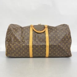 Louis Vuitton Boston Bag Monogram Keepall Bandouliere 60 M41412 Brown Men's Women's