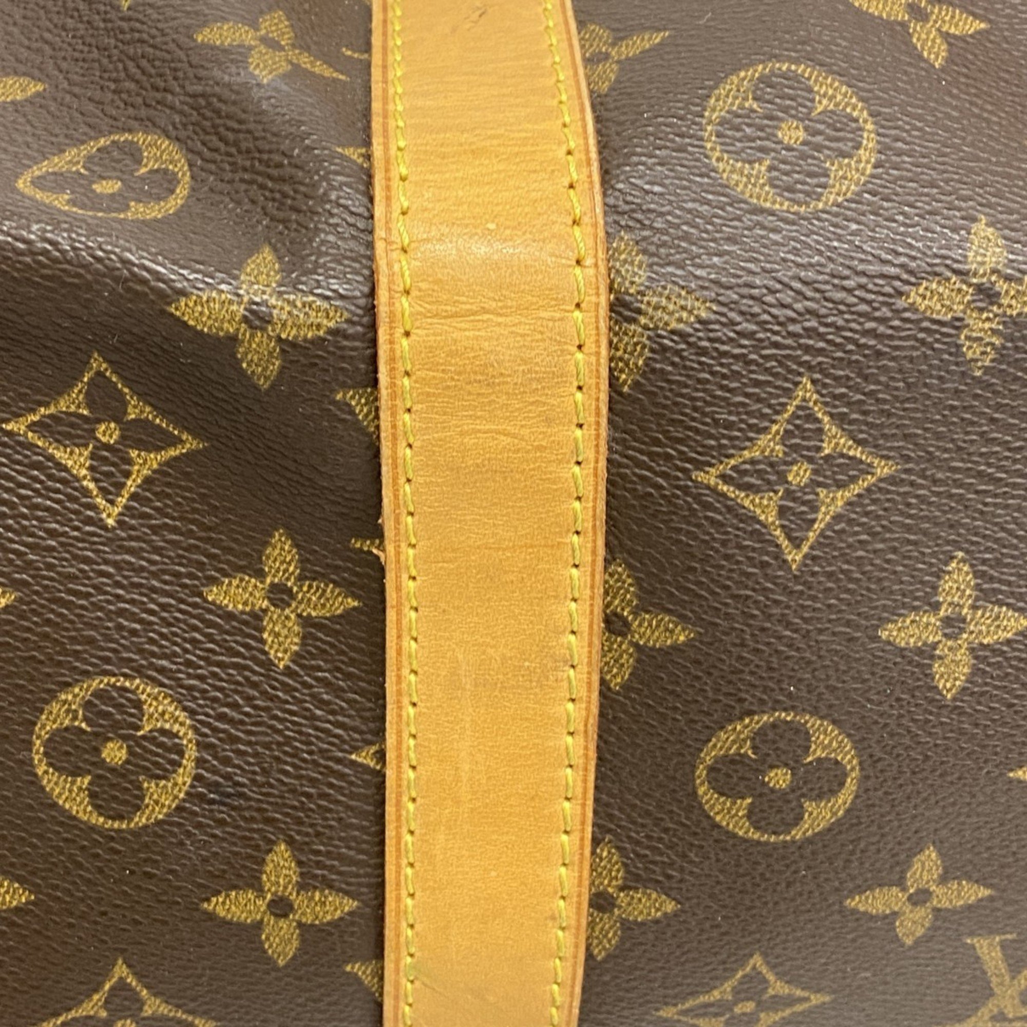 Louis Vuitton Boston Bag Monogram Keepall Bandouliere 60 M41412 Brown Men's Women's