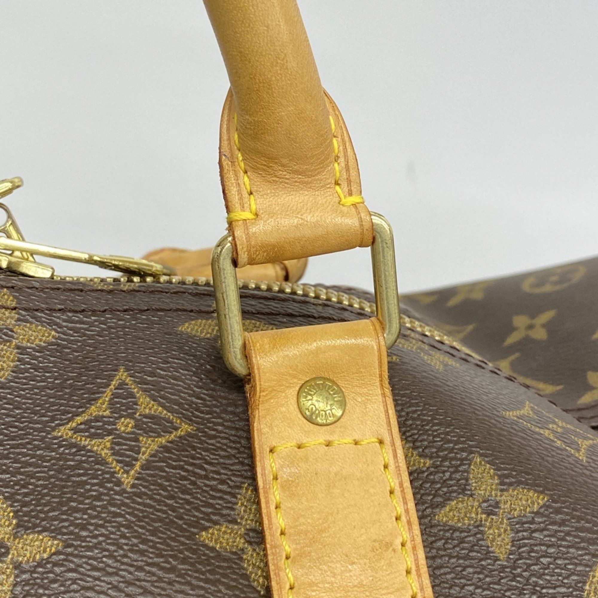 Louis Vuitton Boston Bag Monogram Keepall Bandouliere 60 M41412 Brown Men's Women's