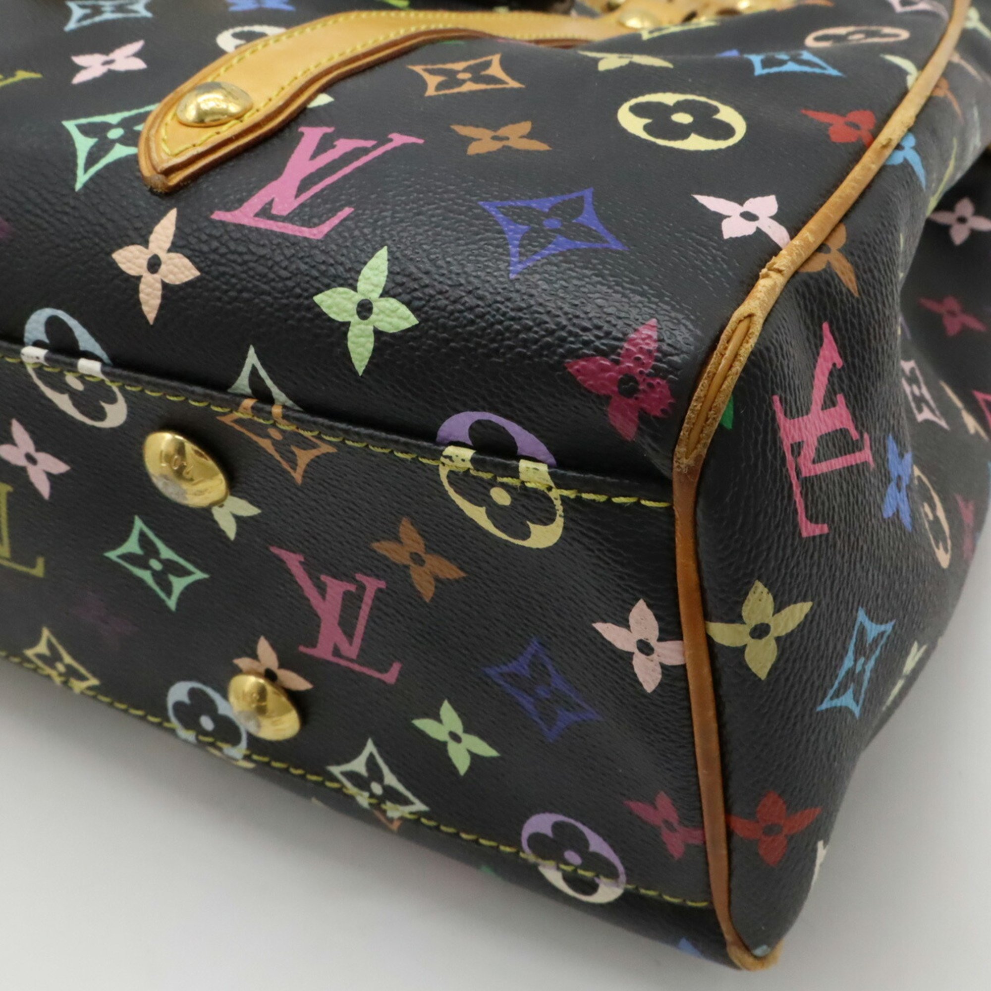 LOUIS VUITTON Louis Vuitton Monogram Multicolor Aurelia MM Tote Bag Shoulder Noir Black M40095