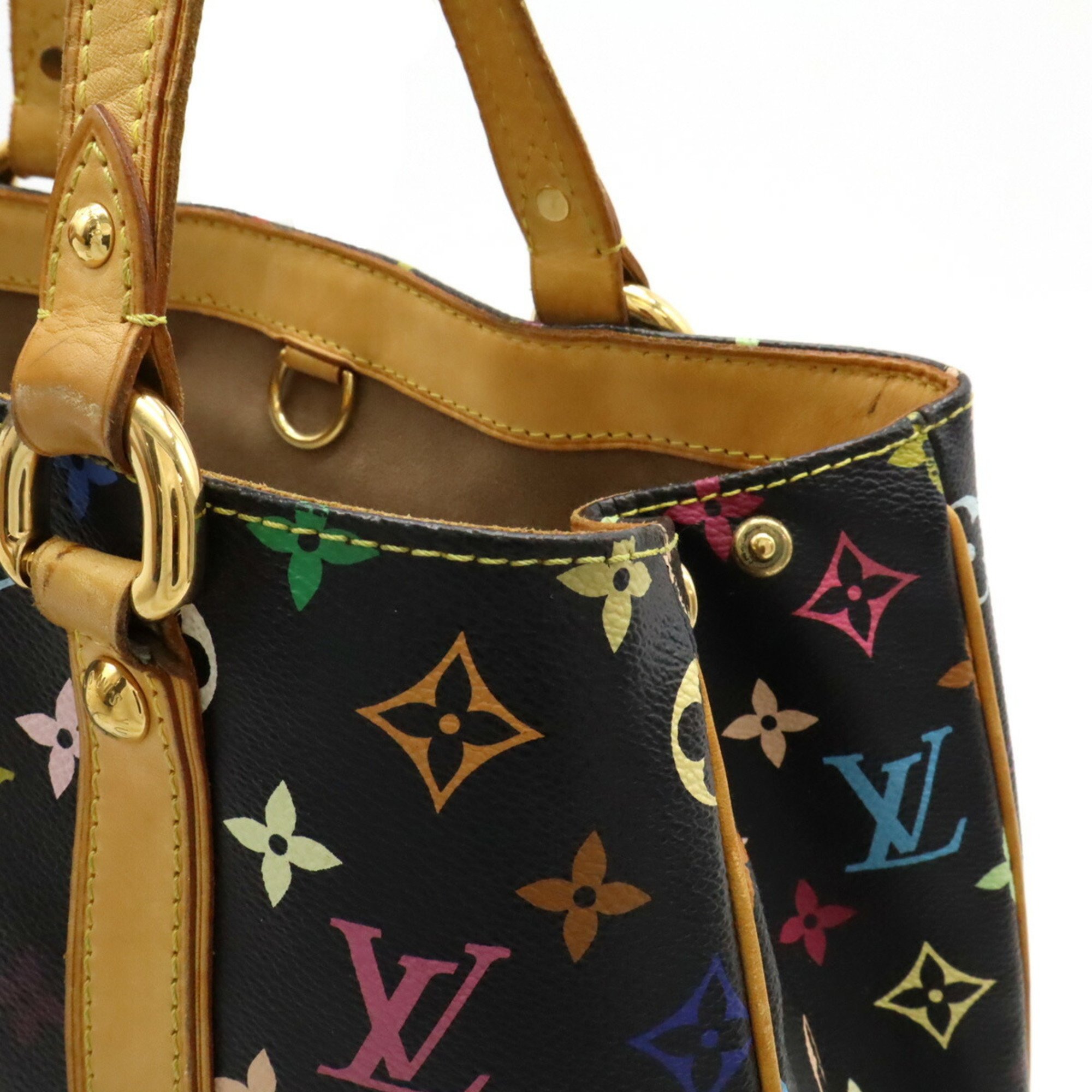 LOUIS VUITTON Louis Vuitton Monogram Multicolor Aurelia MM Tote Bag Shoulder Noir Black M40095