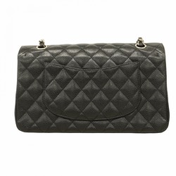 Chanel Shoulder Bag Matelasse Caviar Skin Black Women's