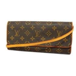 Louis Vuitton Shoulder Bag Monogram Pochette Twin GM M51852 Brown Women's