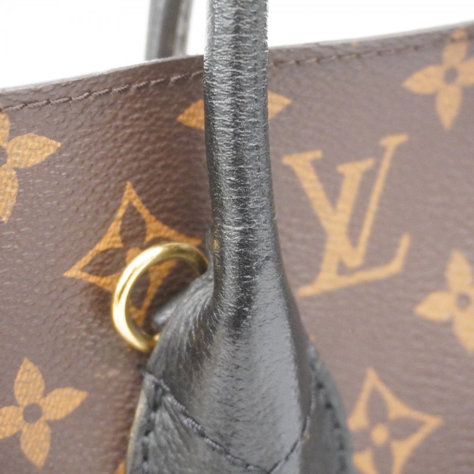 Louis Vuitton Tote Bag Monogram Flandrin M41595 Brown Noir Ladies