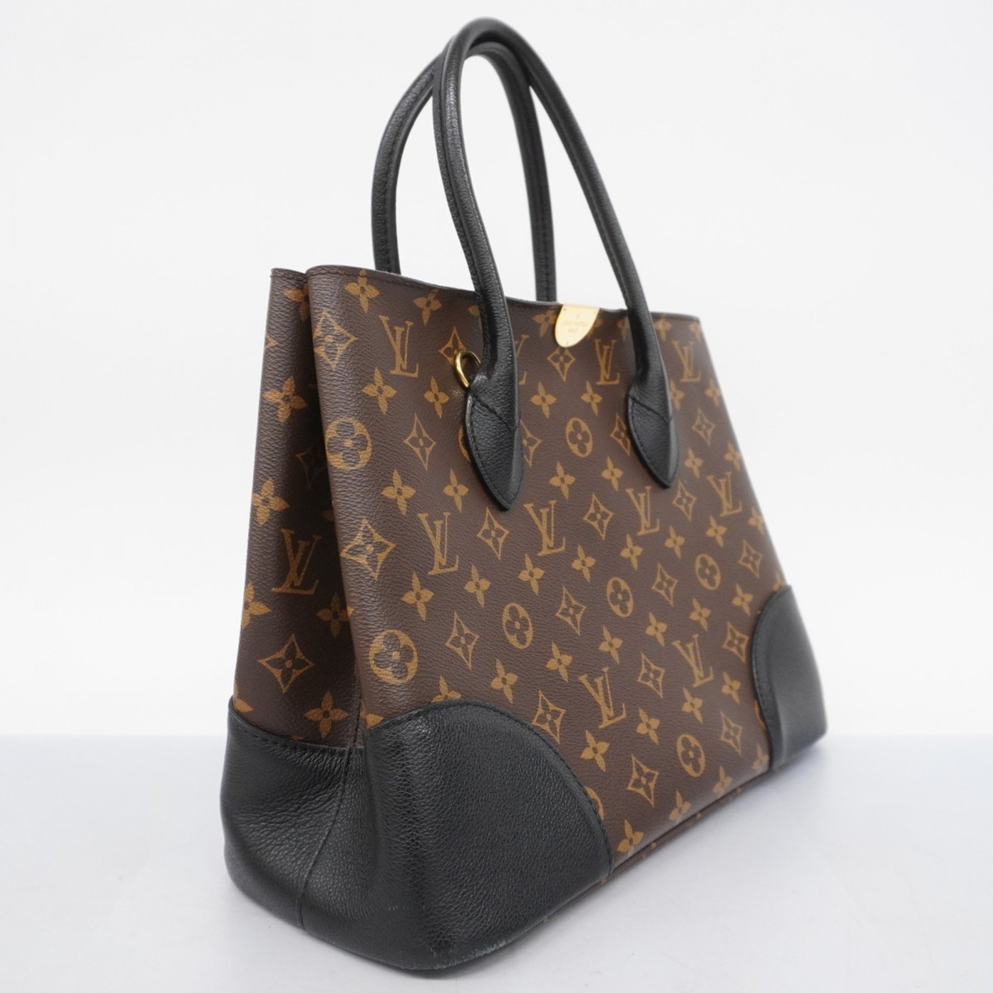 Louis Vuitton Tote Bag Monogram Flandrin M41595 Brown Noir Ladies