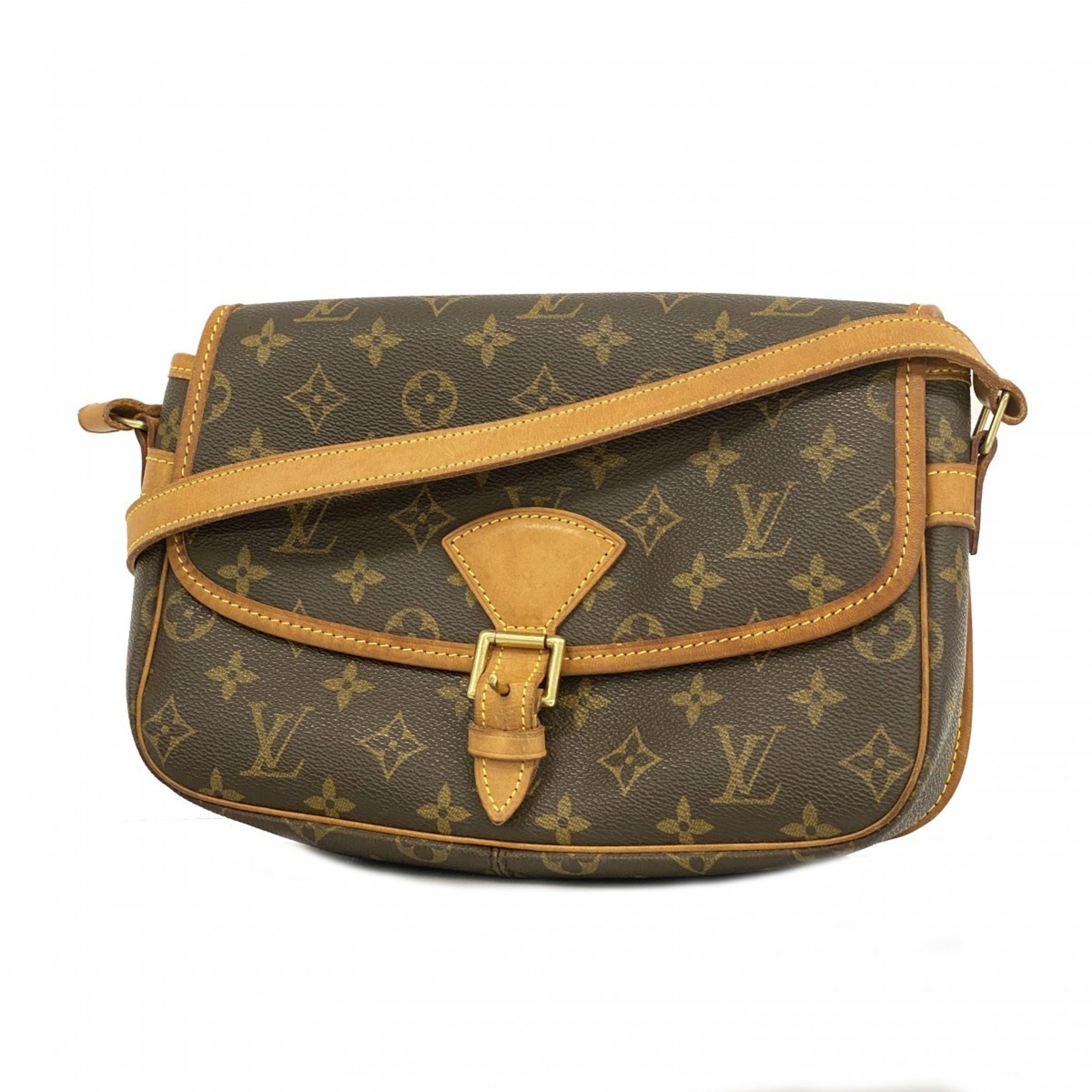 Louis Vuitton Shoulder Bag Monogram Sologne M42250 Brown Ladies