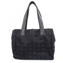 Chanel Tote Bag New Travel Nylon Black Champagne Ladies