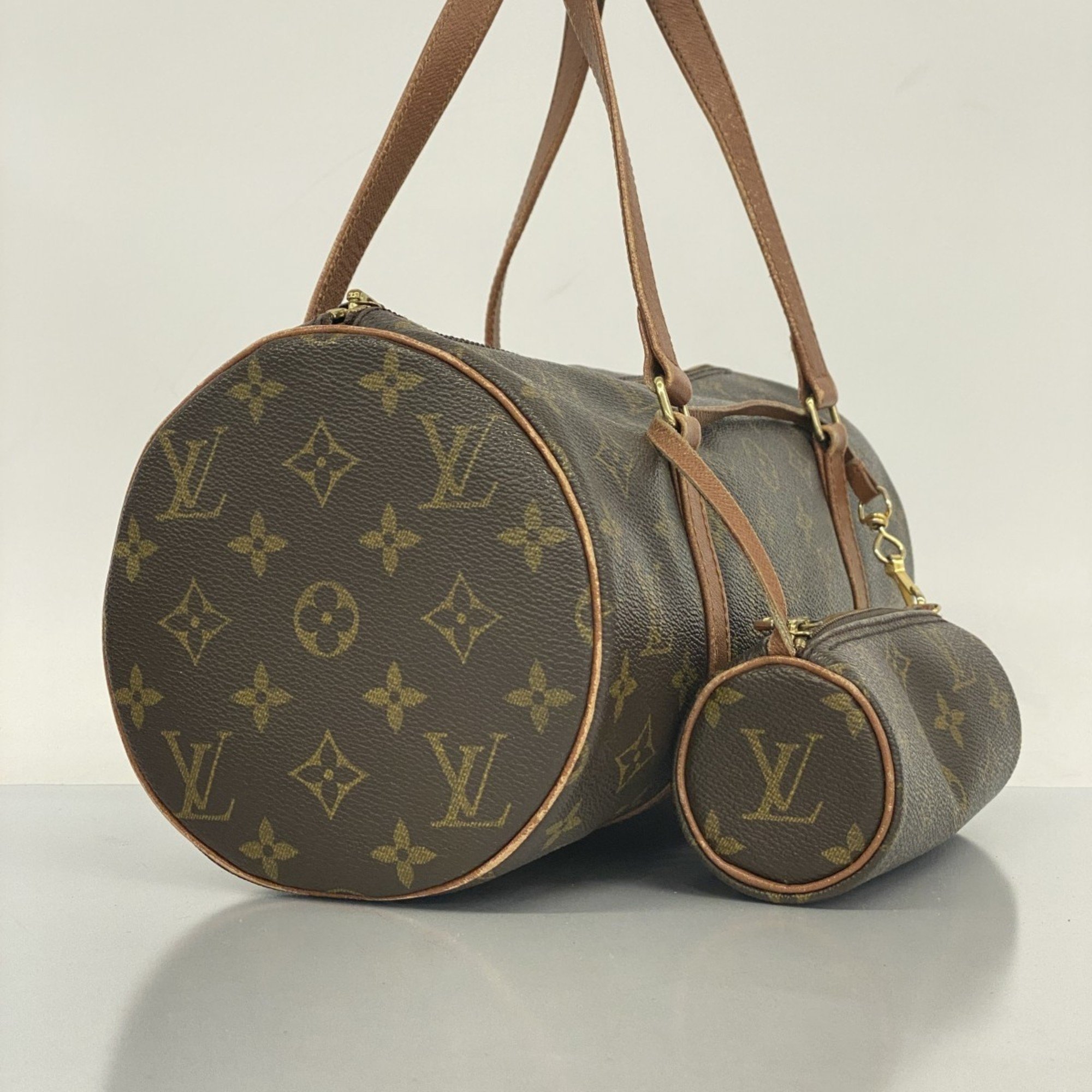 Louis Vuitton handbag Monogram Papillon 30 M51385 Brown ladies