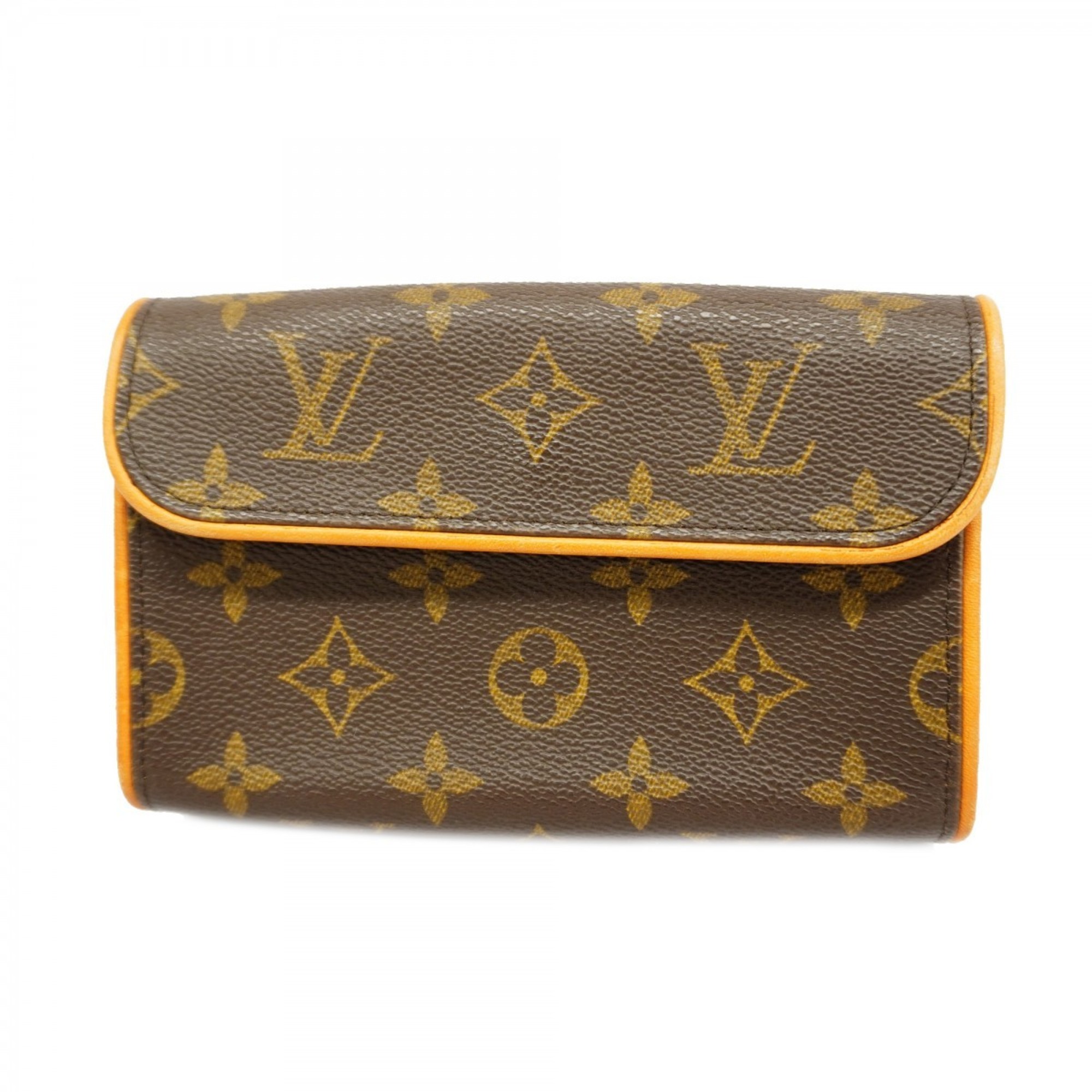 Louis Vuitton Waist Bag Monogram Pochette Florentine M51855 Brown Women's