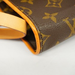 Louis Vuitton Waist Bag Monogram Pochette Florentine M51855 Brown Women's