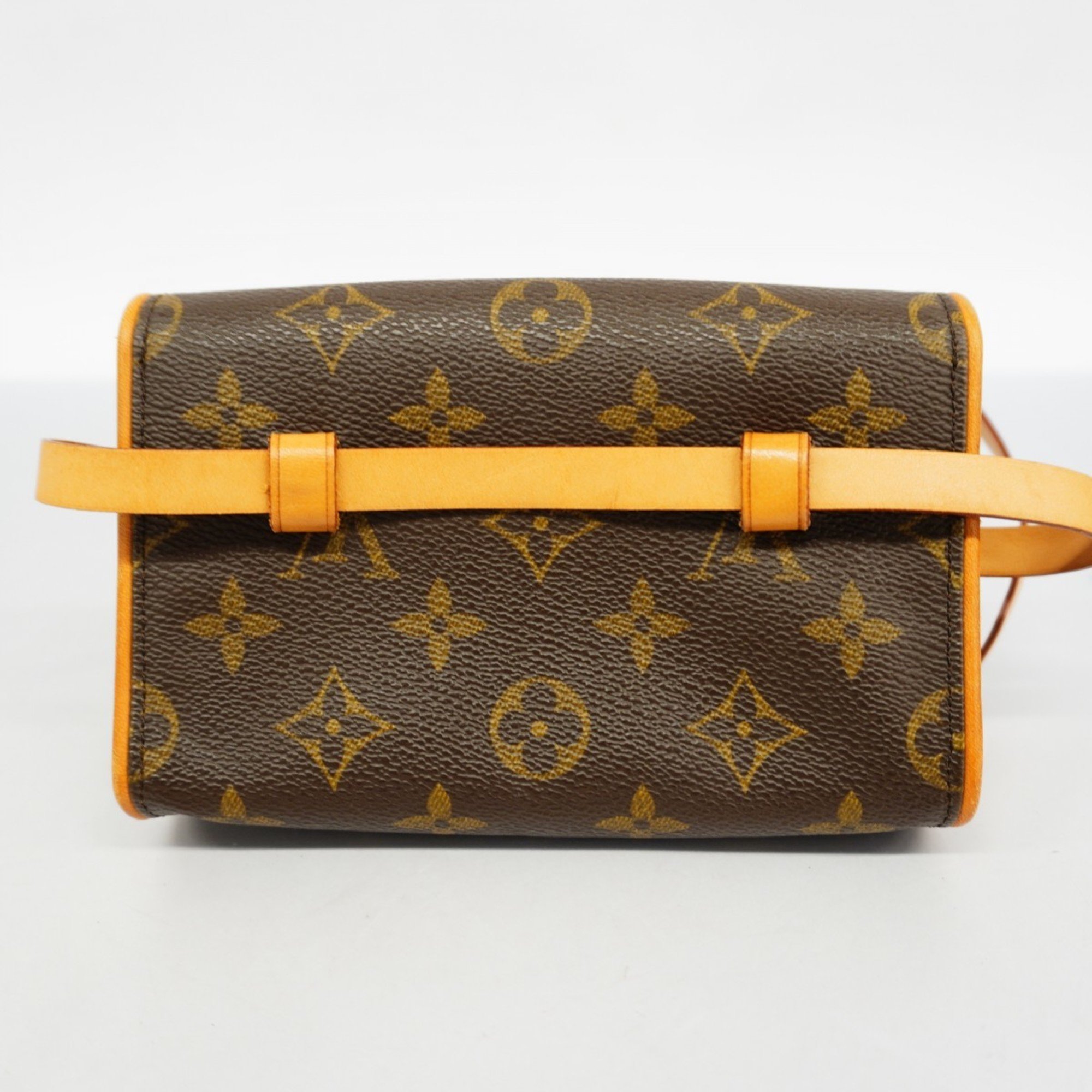 Louis Vuitton Waist Bag Monogram Pochette Florentine M51855 Brown Women's