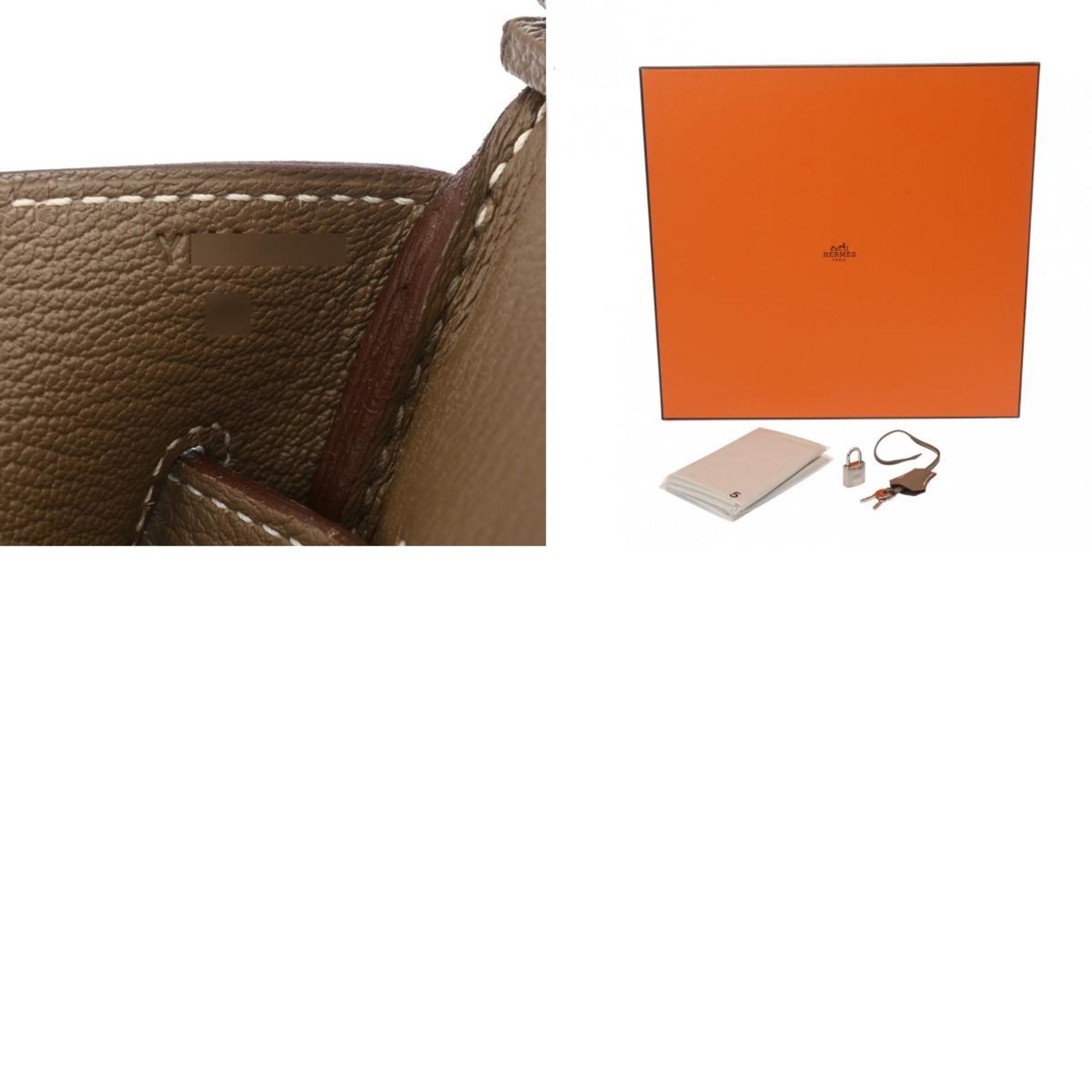 HERMES Hermes Birkin 35 Etoupe Y stamp (around 2020) unisex Taurillon Clemence handbag