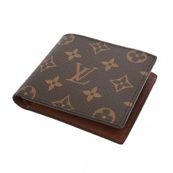 LOUIS VUITTON Louis Vuitton Monogram Portefeuille Marco Brown M62288 Men's Canvas Bi-fold Wallet