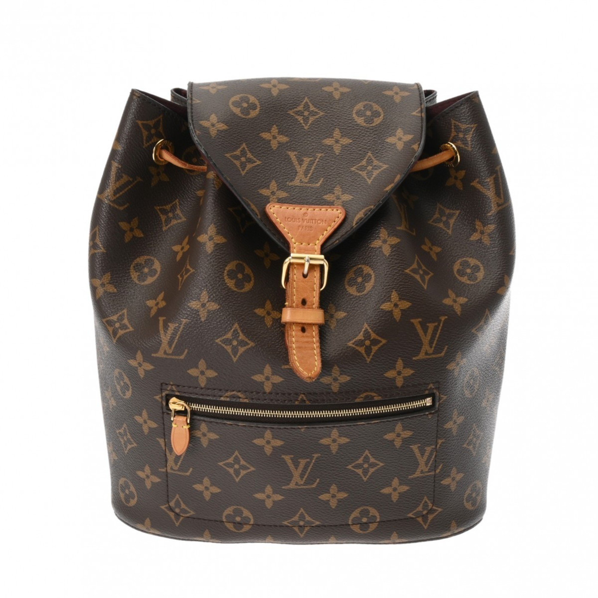 LOUIS VUITTON Louis Vuitton Monogram Montsouris Brown M43431 Unisex Canvas Backpack/Daypack