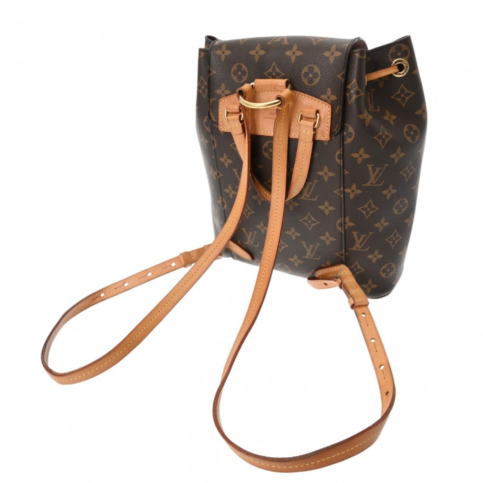 LOUIS VUITTON Louis Vuitton Monogram Montsouris Brown M43431 Unisex Canvas Backpack/Daypack