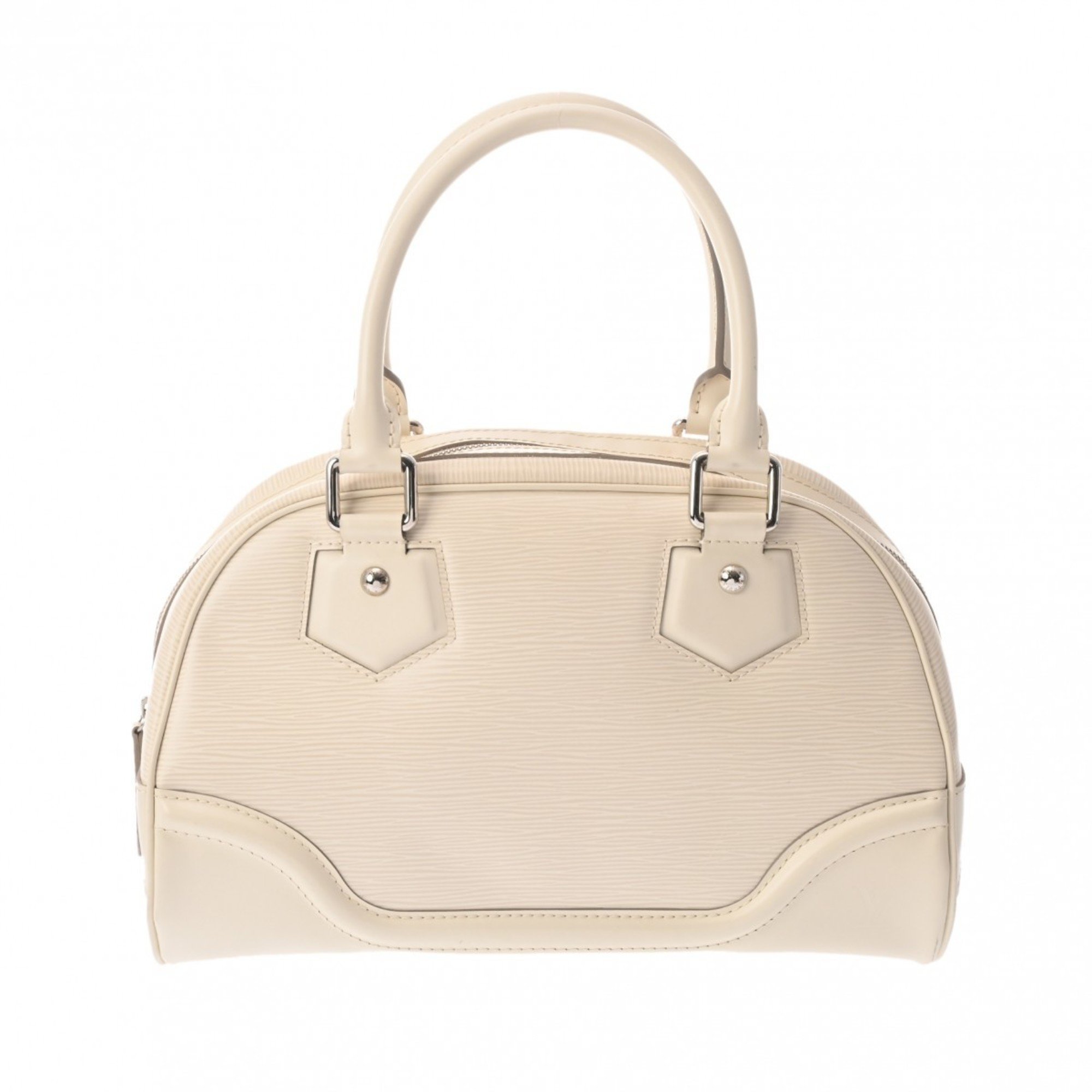 LOUIS VUITTON Louis Vuitton Epi Bowling Montaigne PM Ivory M5932J Women's Leather Handbag