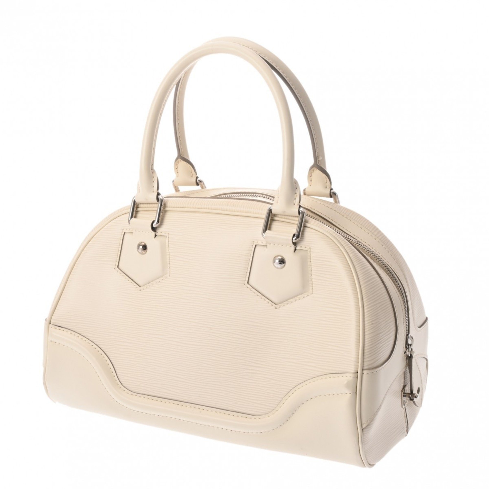 LOUIS VUITTON Louis Vuitton Epi Bowling Montaigne PM Ivory M5932J Women's Leather Handbag