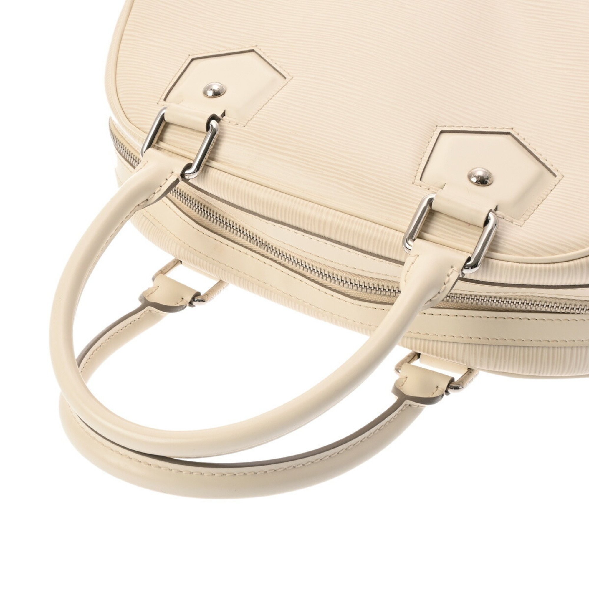 LOUIS VUITTON Louis Vuitton Epi Bowling Montaigne PM Ivory M5932J Women's Leather Handbag