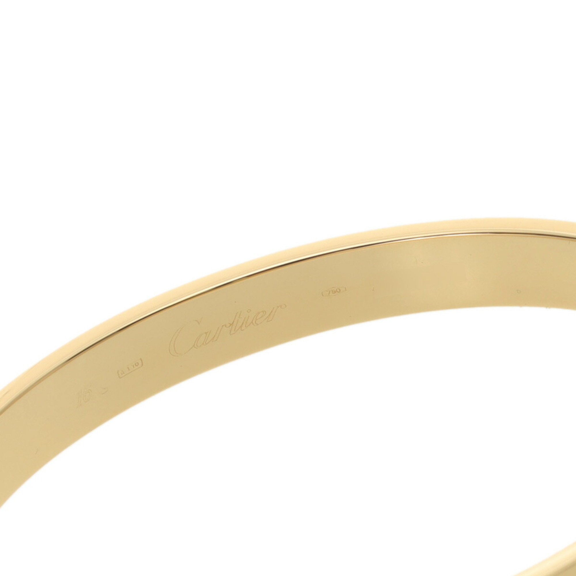 CARTIER Love Bracelet #16 Women's K18 Yellow Gold