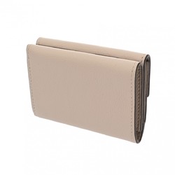 LOUIS VUITTON Louis Vuitton Portefeuille Rock Greige M69340 Women's Calfskin Tri-fold Wallet