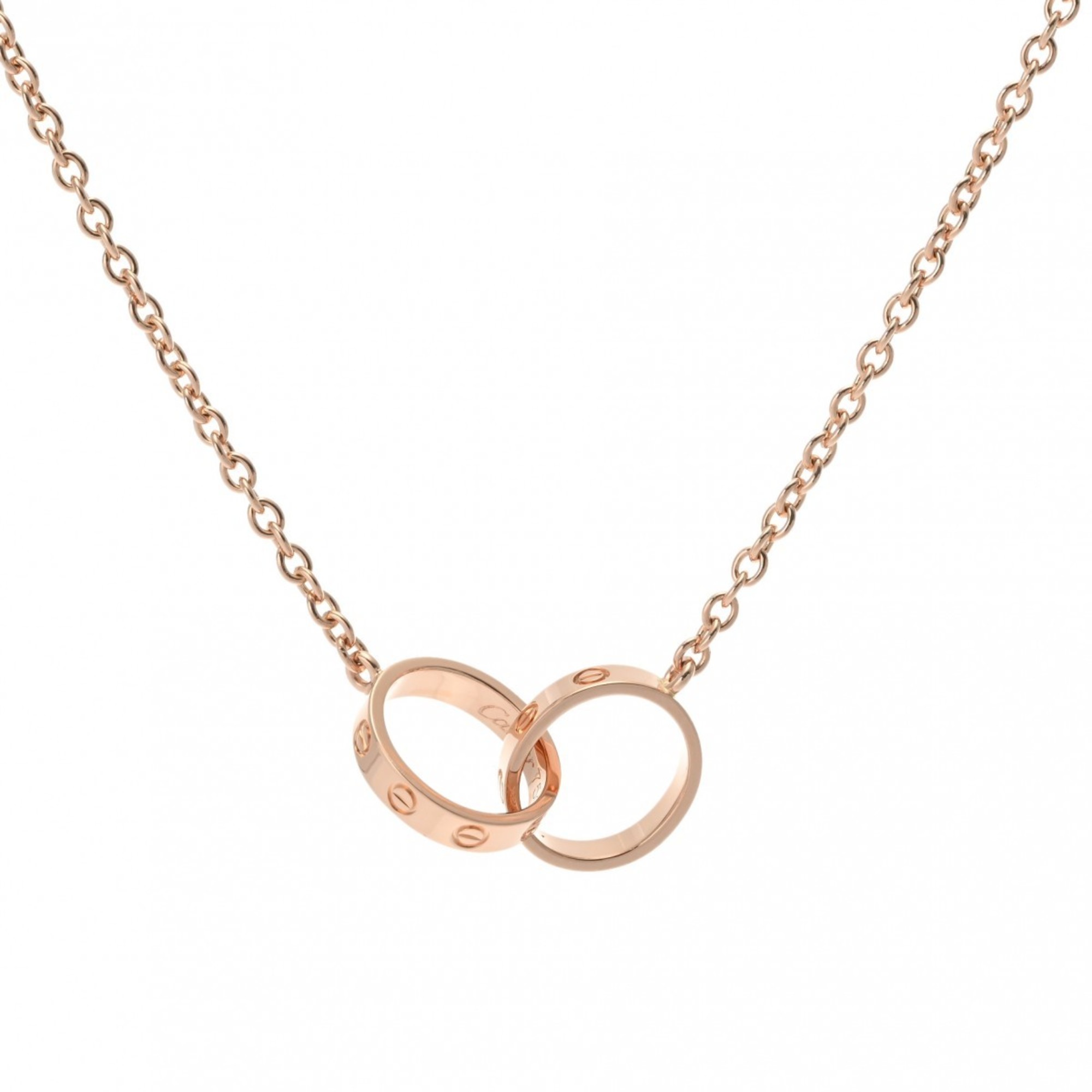 CARTIER Baby Love Women's K18 Pink Gold Necklace