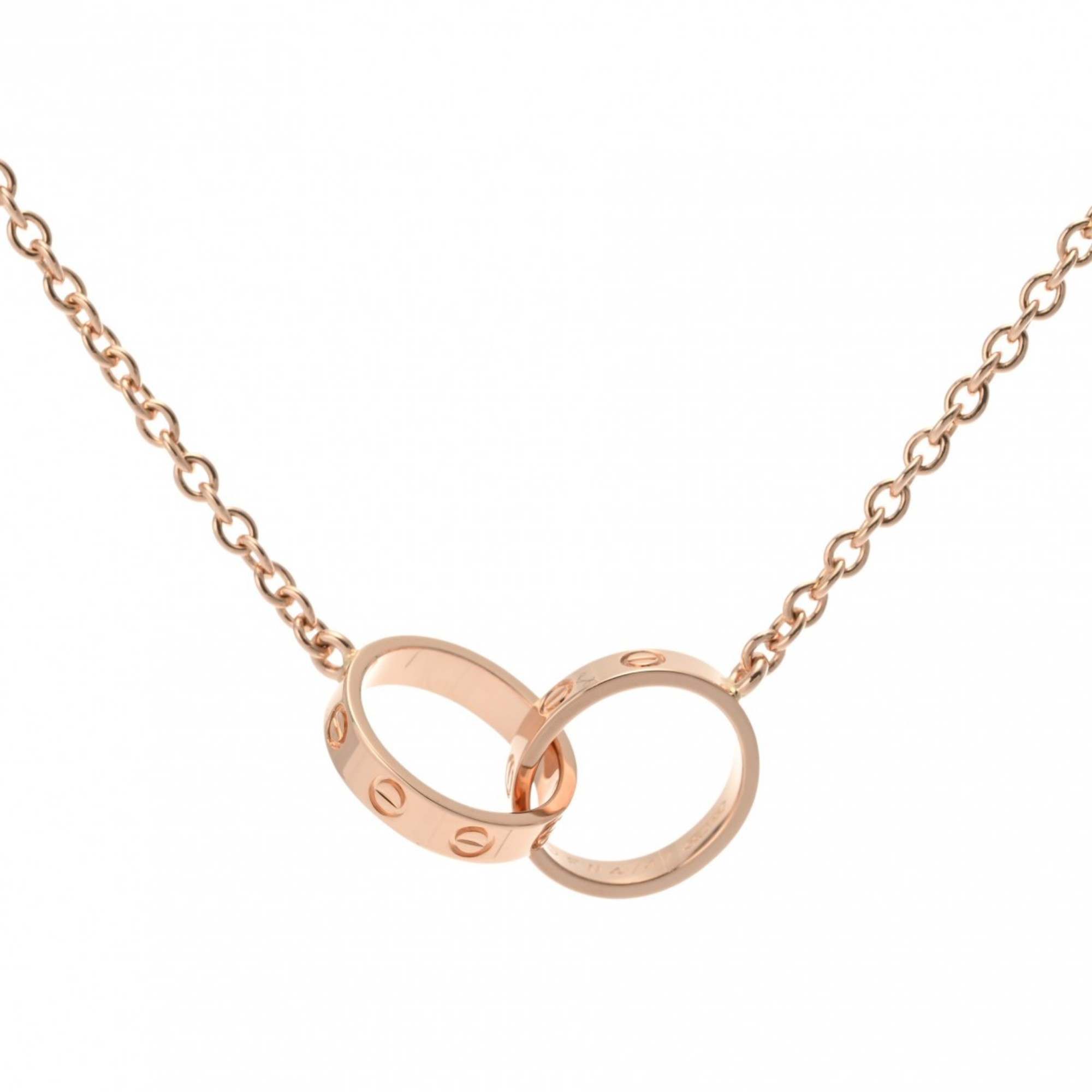 CARTIER Baby Love Women's K18 Pink Gold Necklace