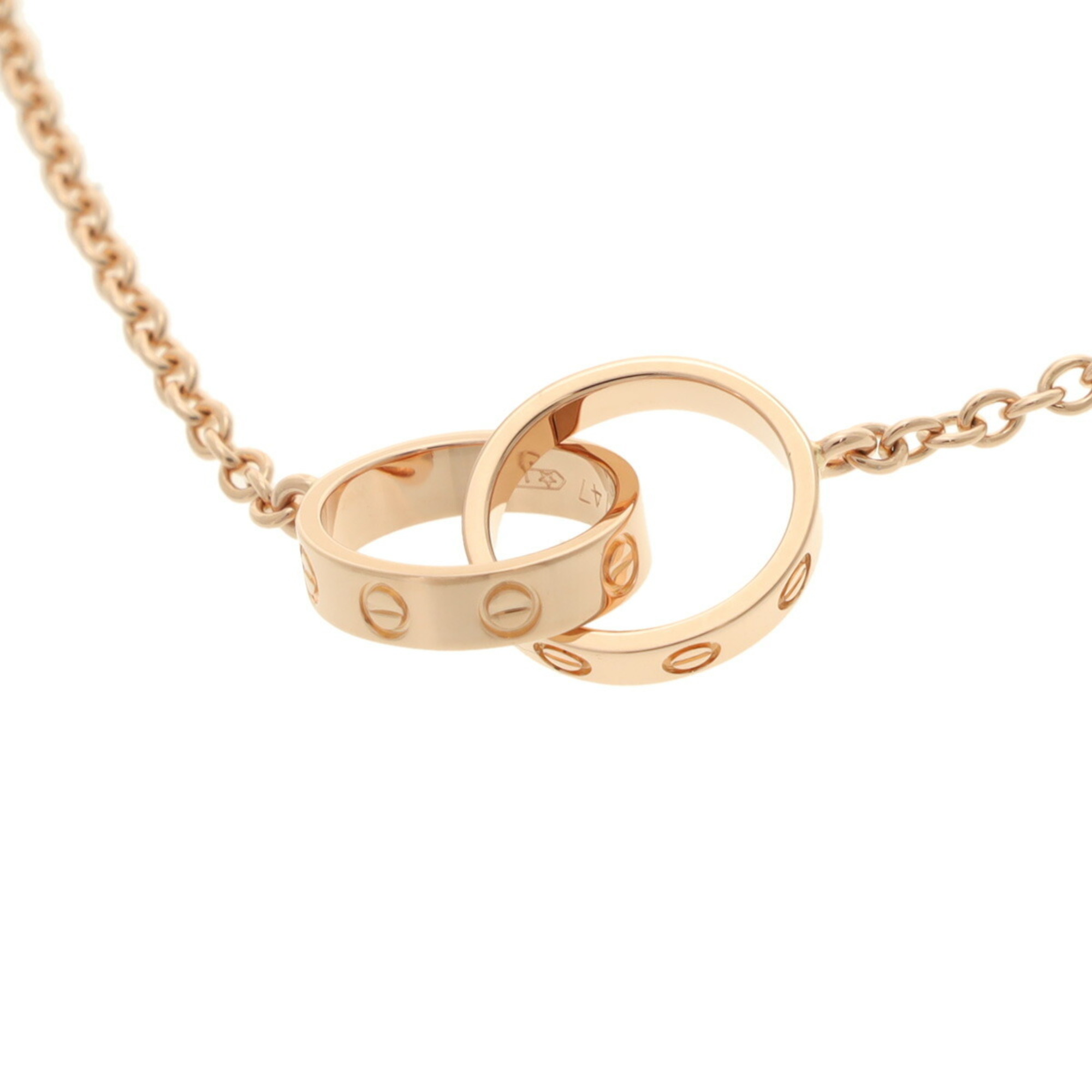 CARTIER Baby Love Women's K18 Pink Gold Necklace