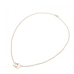 CARTIER Baby Love Women's K18 Pink Gold Necklace