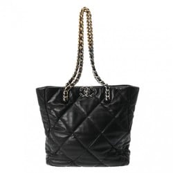 CHANEL Chanel Matelasse 19 Chain Tote Black AS3519 Women's Lambskin Bag