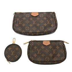 LOUIS VUITTON Louis Vuitton Monogram Multi Pochette Accessoires Rose Clair M44840 Women's Canvas Shoulder Bag