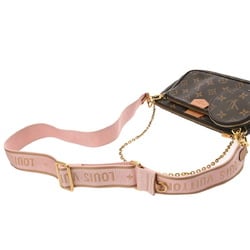 LOUIS VUITTON Louis Vuitton Monogram Multi Pochette Accessoires Rose Clair M44840 Women's Canvas Shoulder Bag