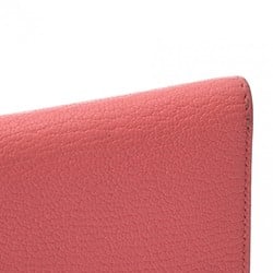 HERMES Click 12 Rose Eté C stamp (around 2018) unisex Chevre bi-fold wallet