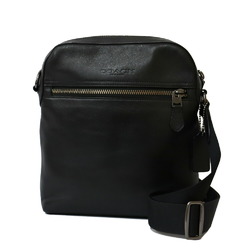 COACH shoulder bag black women's men's unisex leather