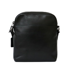 COACH shoulder bag black women's men's unisex leather