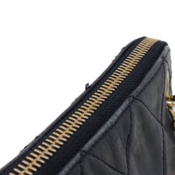 CHANEL Chanel Matelasse Chain Shoulder Bag Leather Dark Navy